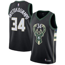 Load image into Gallery viewer, Milwaukee Bucks Giannis Antetokounmpo #34 Green Nike Swingman Jersey Men and Women